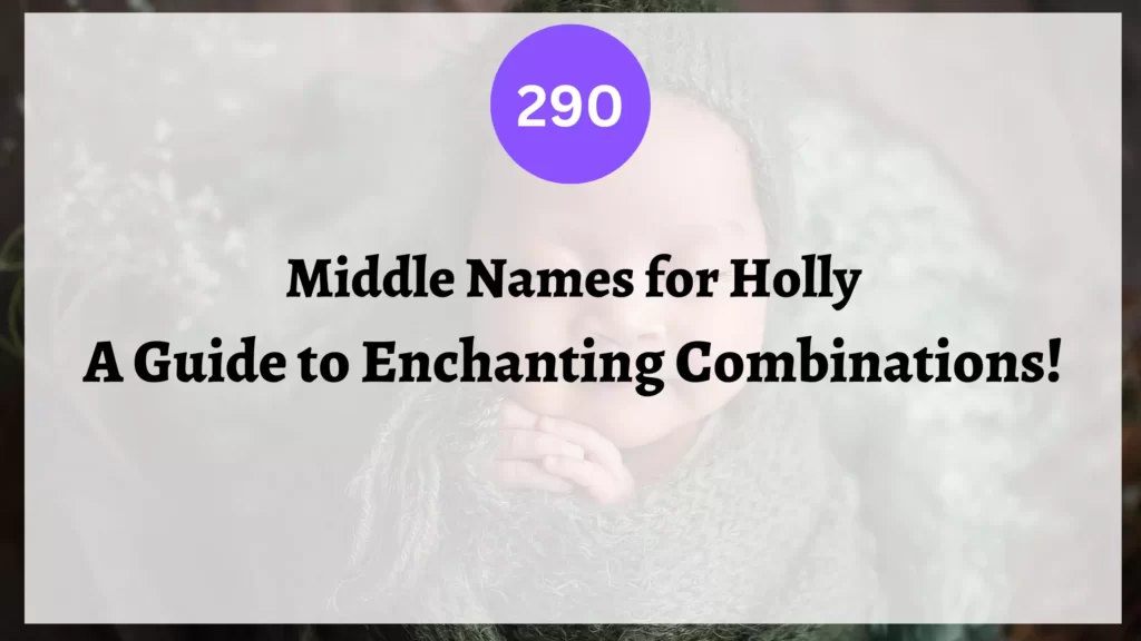 middle names for holly