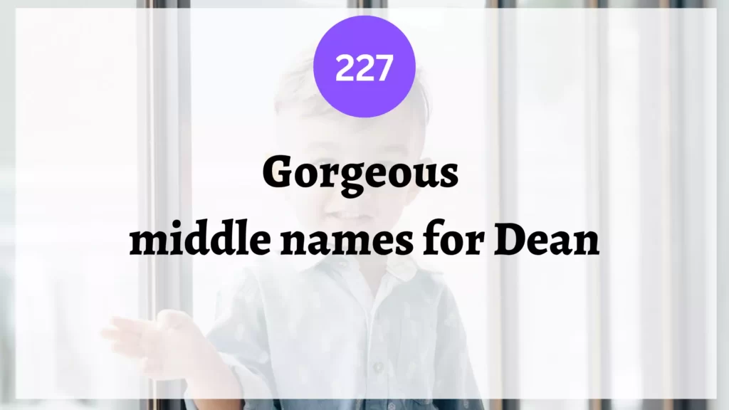 middle names for dean
